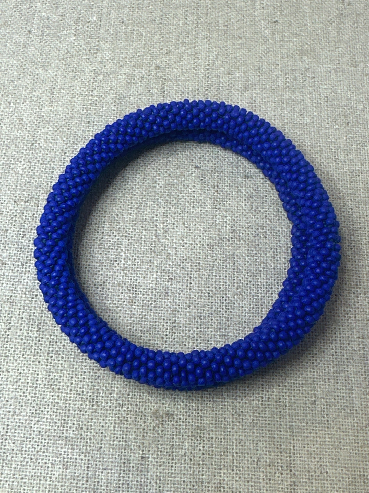 Bracelet népalais bleu mate SA-113