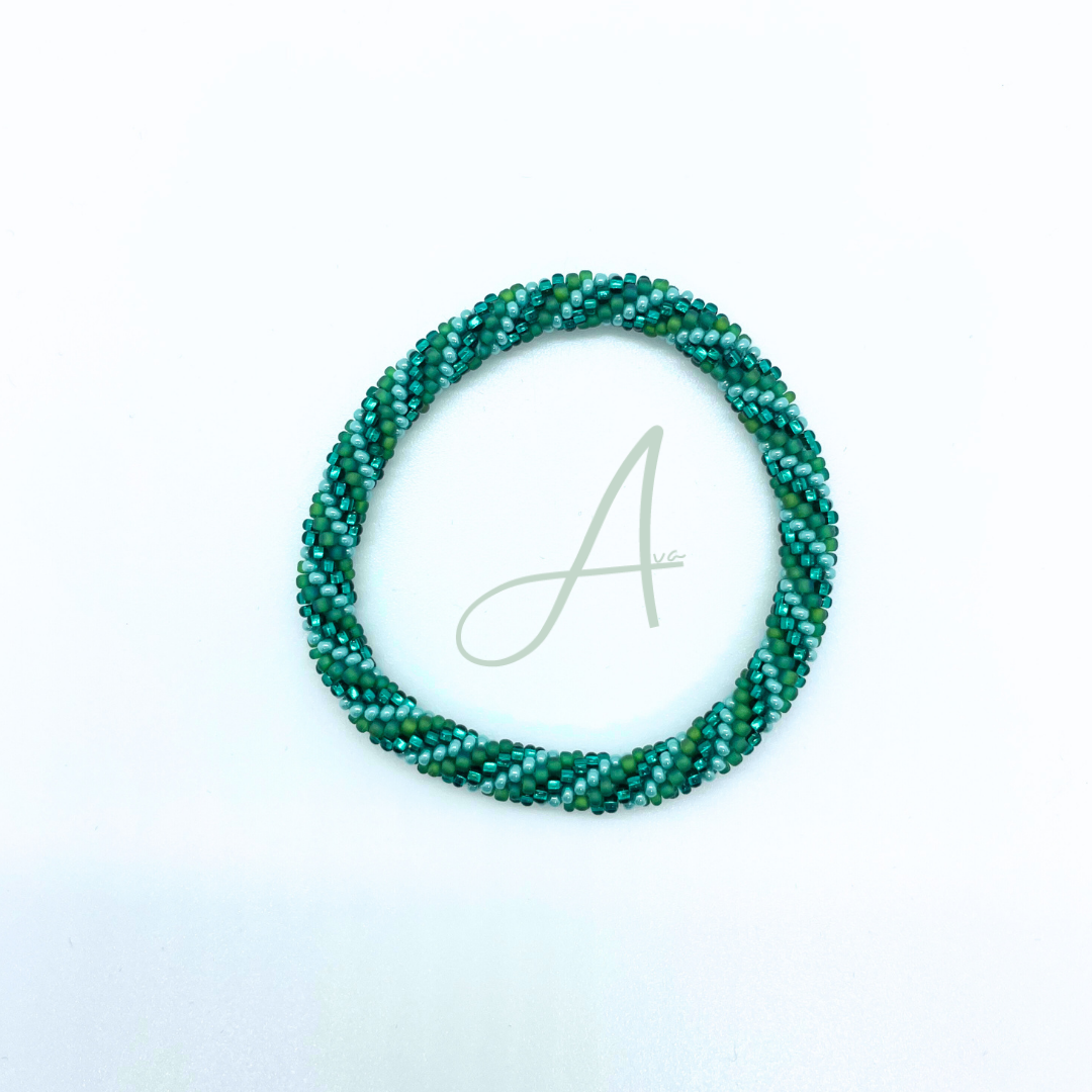 Bracelet népalais vert SA-133