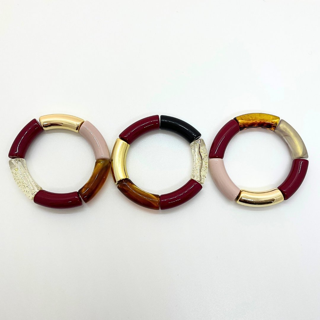 Bracelets Shana Bordeaux