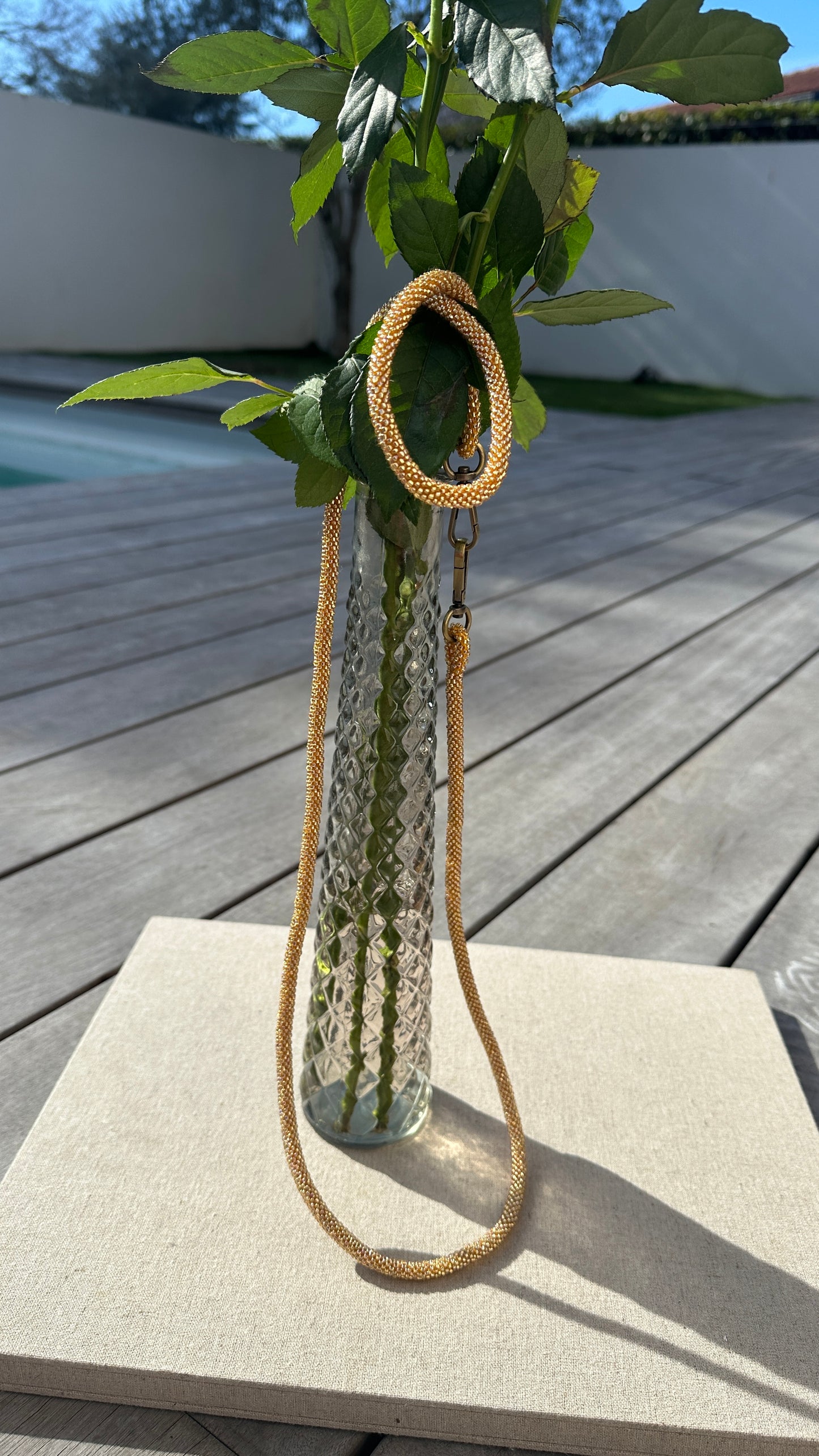 ✨ Cordon de Téléphone en Perles de verre – unique, tendance et responsable #A20 gold Lightning