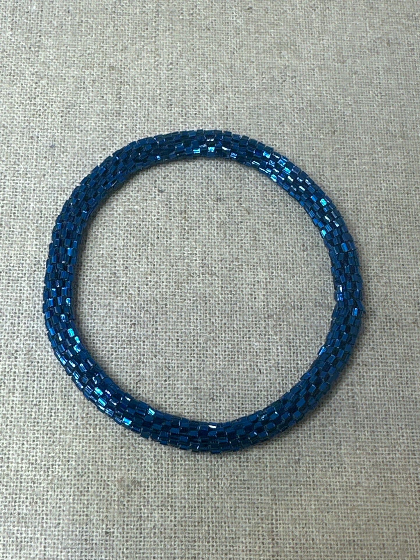 Bracelet népalais bleu foncé SA-103 bis