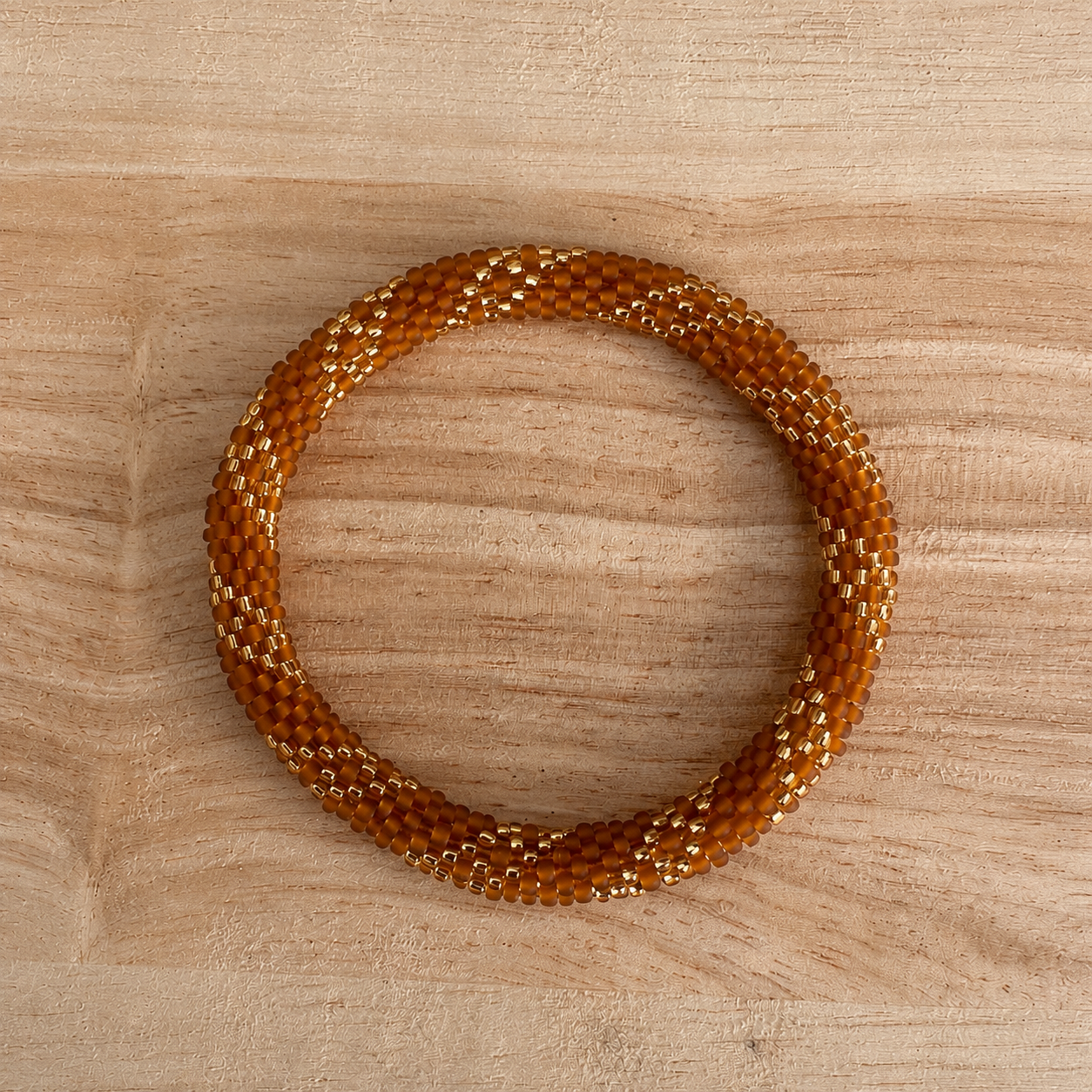 Bracelet népalais brun – Trésors de Ava BR01
