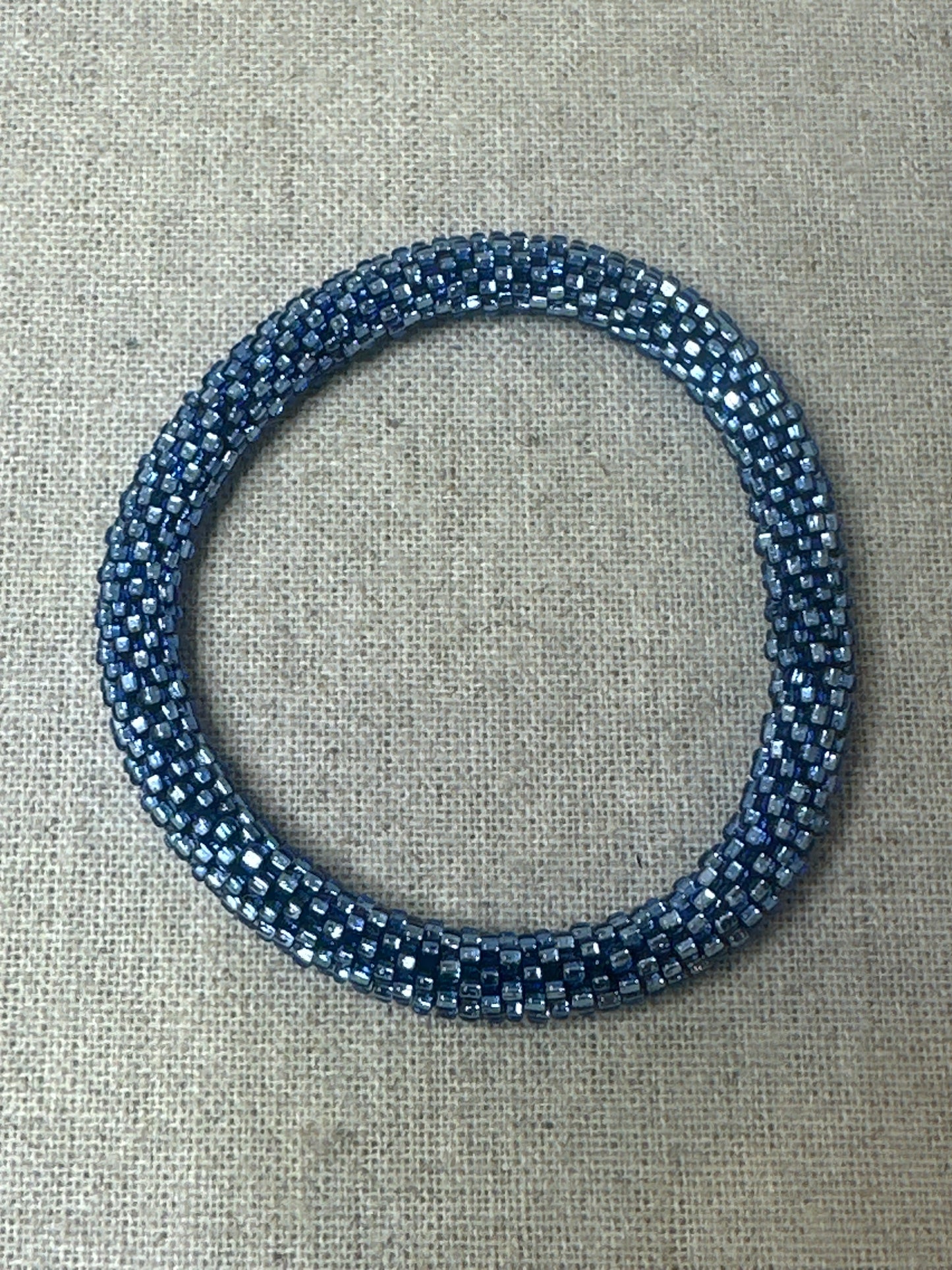 Bracelet népalais bleu gris SA-102
