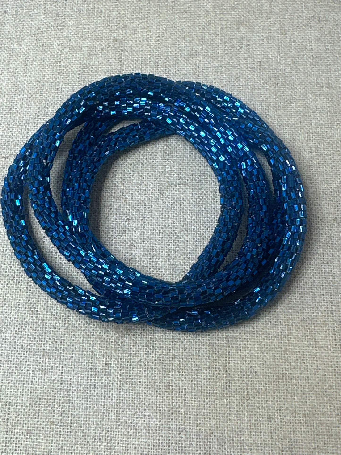Bracelet népalais bleu foncé SA-103 bis