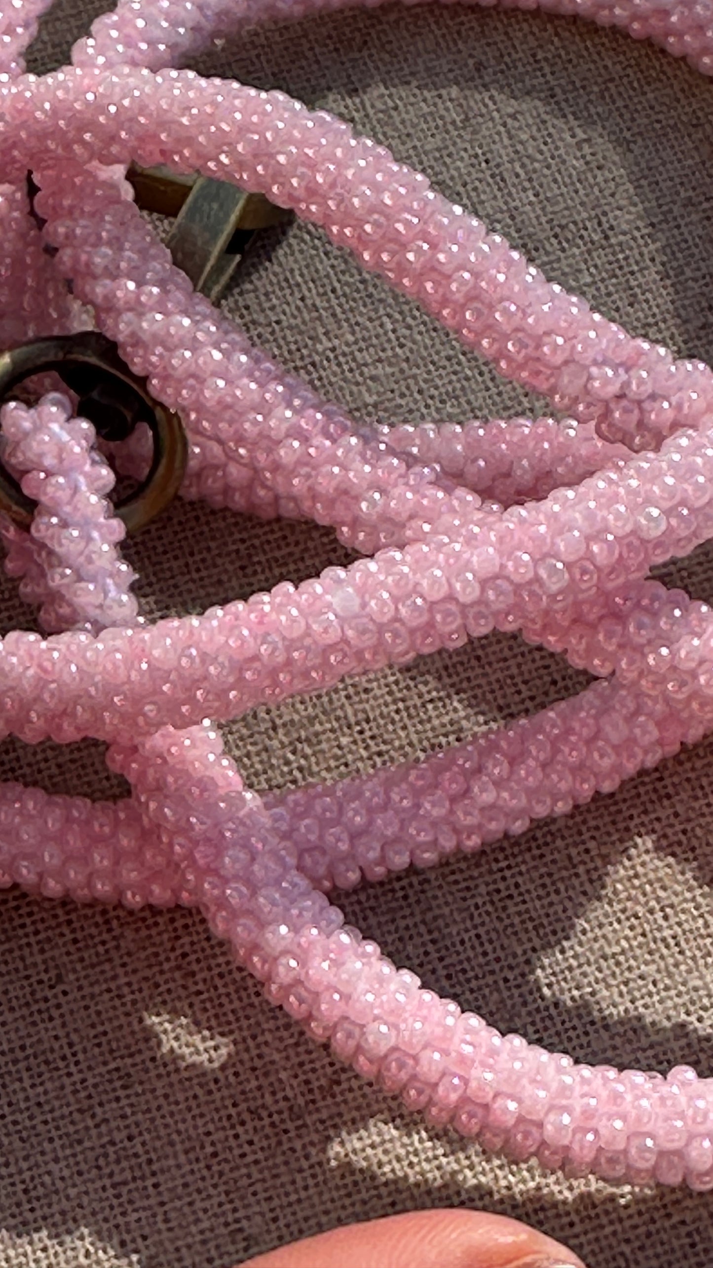 ✨ Cordon de Téléphone en Perles de verre – unique, tendance et responsable #A24 rose baby girl