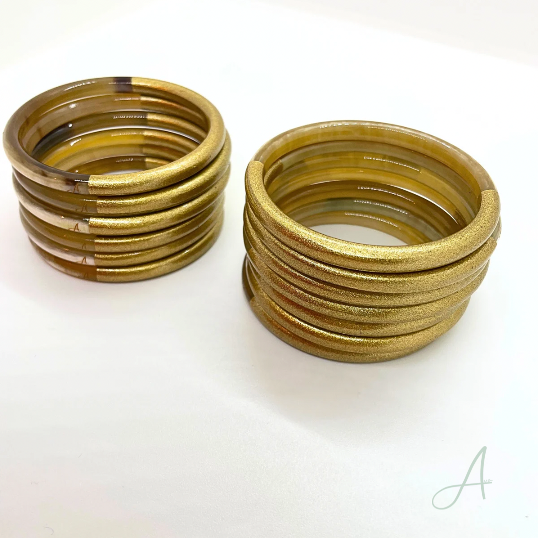 Bracelet Paul doré en corne naturelle