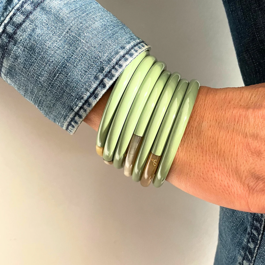 Bracelet Sauge en corne naturelle