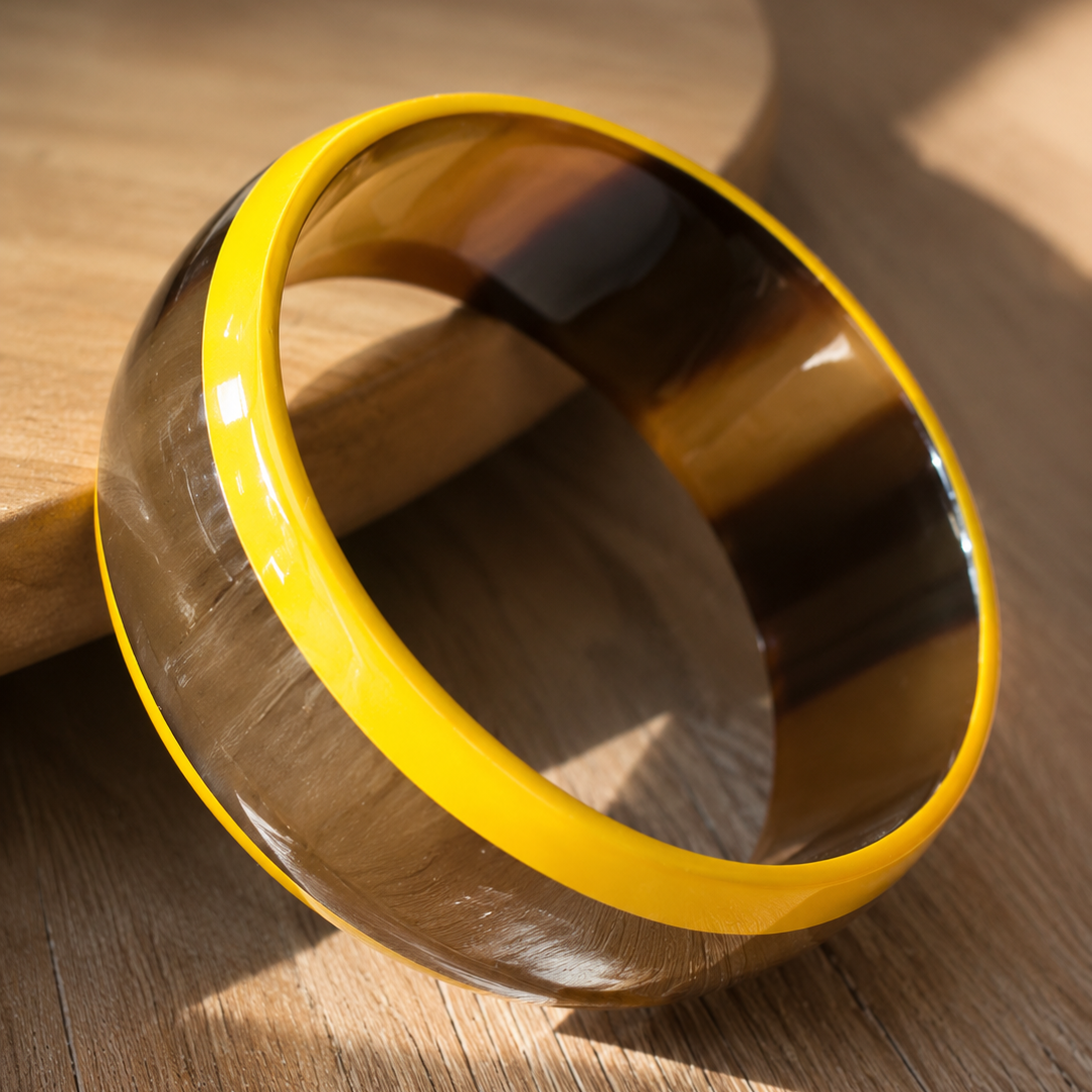 Bracelet Biarritz jaune - Trésors de Ava