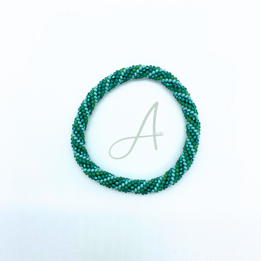 Bracelet népalais vert SA-133