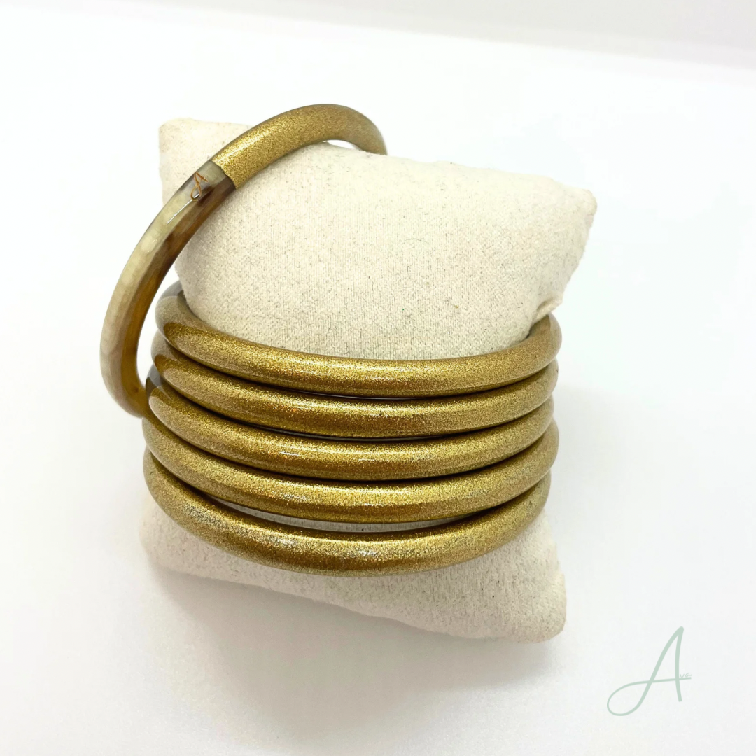 Bracelet Paul  doré  en corne naturelle