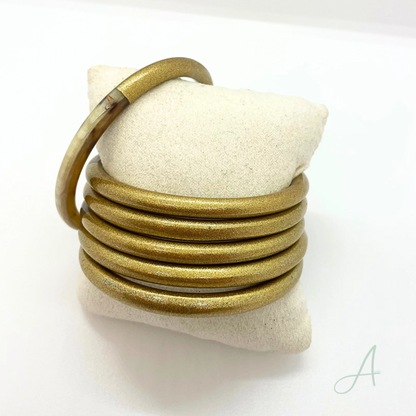 Bracelet Paul  doré  en corne naturelle