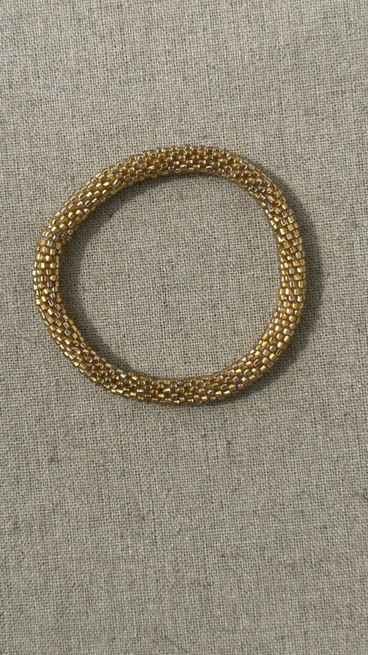 Bracelet népalais SA-126 light gold