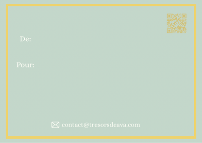 Carte cadeau Trésors de Ava