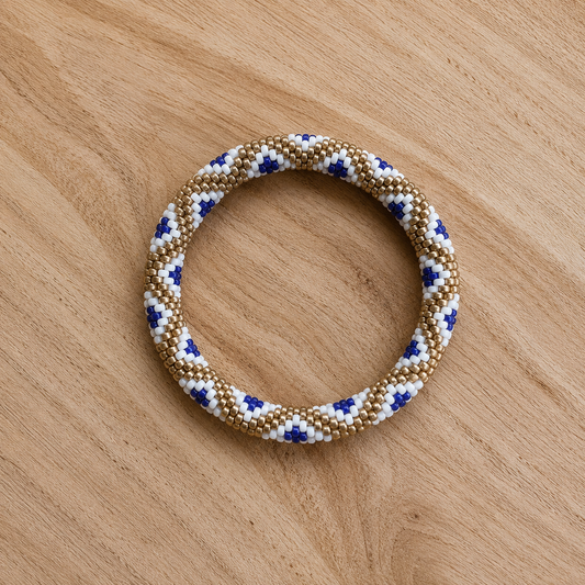 Bracelet népalais  – Trésors de Ava bleu dur
