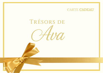 Carte cadeau Trésors de Ava