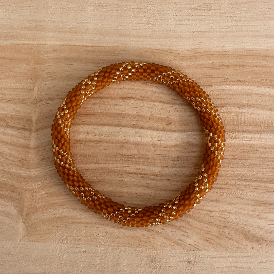 Bracelet népalais brun  – Trésors de Ava BR01