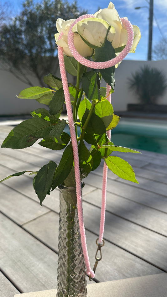 ✨ Cordon de Téléphone en Perles de verre – unique, tendance et  responsable  #A24 rose baby girl