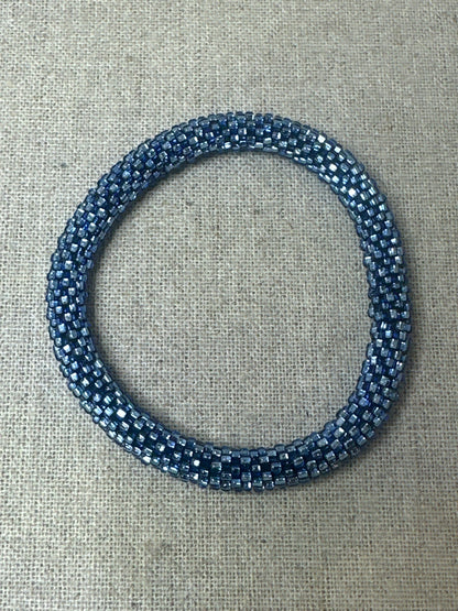 Bracelet népalais bleu gris SA-102