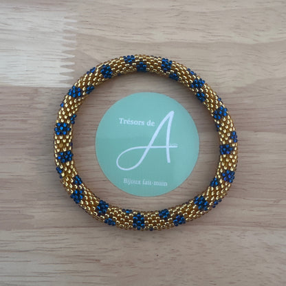 Bracelet népalais BL25 fleurie