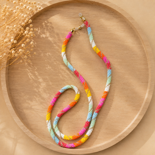 Cordon à lunettes – tissage artisanal du Népal Osé Summer