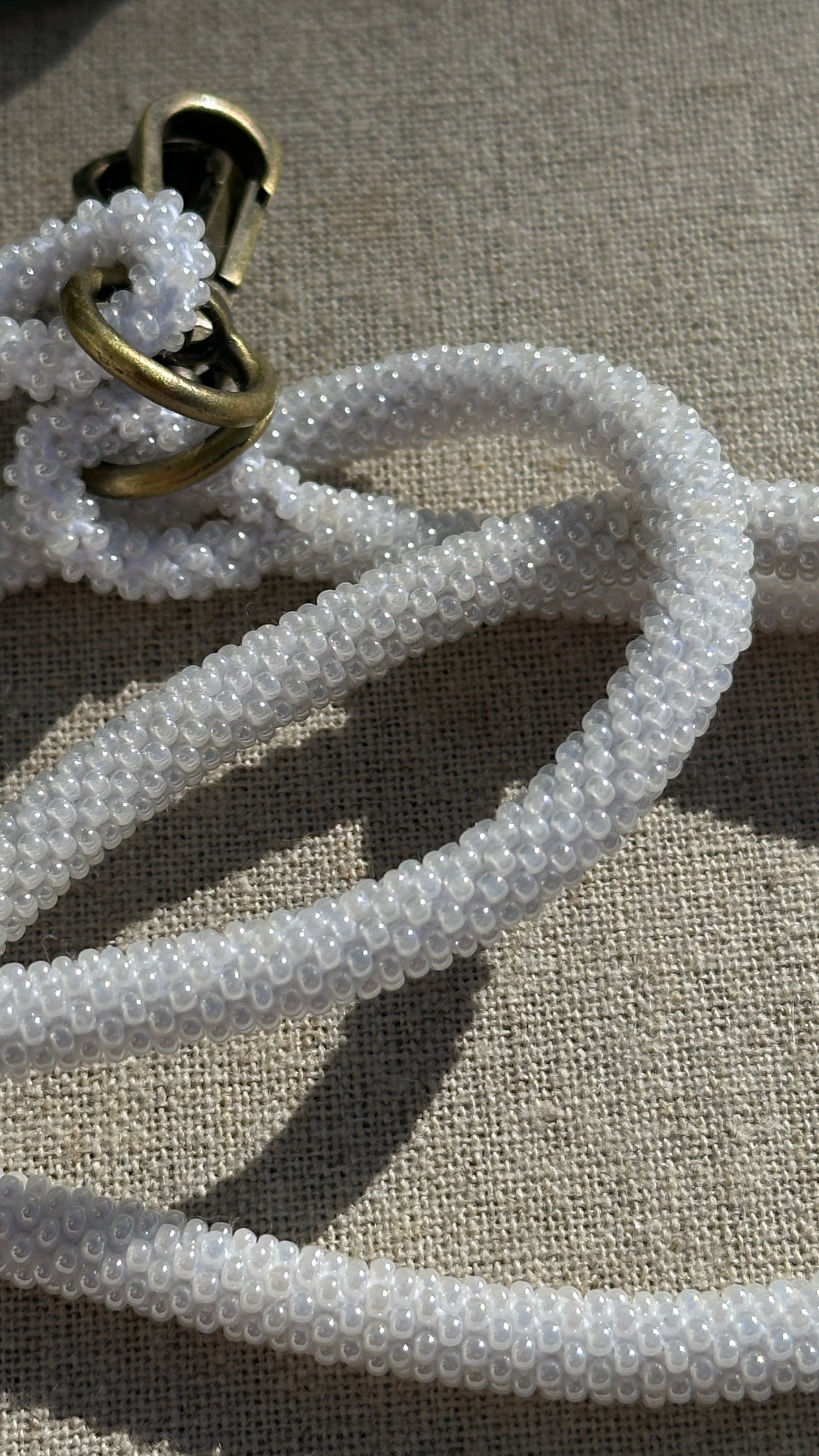 ✨ Cordon de Téléphone en Perles de verre – unique, tendance et  responsable  #A22 uni blanc