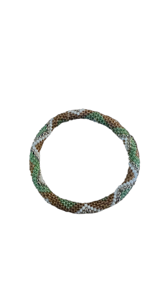 Bracelet népalais SA-130 ethnic vert