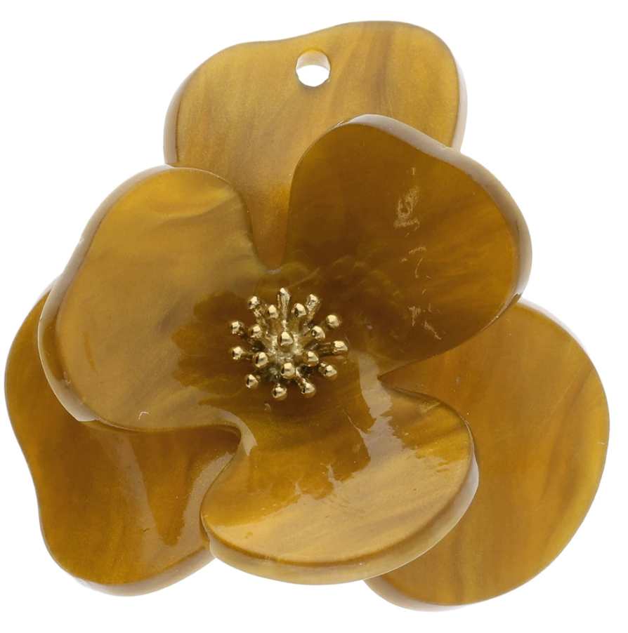 Sakura – Boucles d’oreilles fleurs en acétate | Trésors de Ava