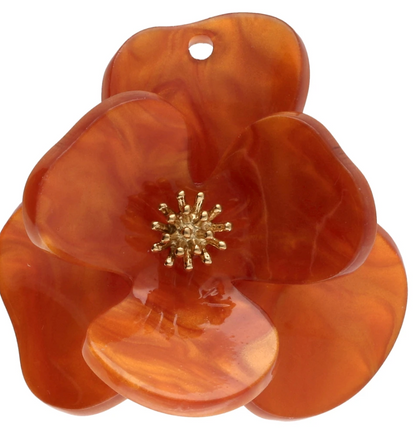 Sakura – Boucles d’oreilles fleurs en acétate | Trésors de Ava