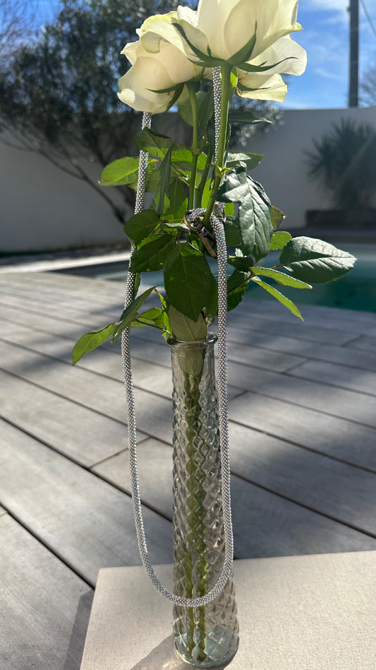 ✨ Cordon de Téléphone en Perles de verre – unique, tendance et  responsable  #A23 gris argenté