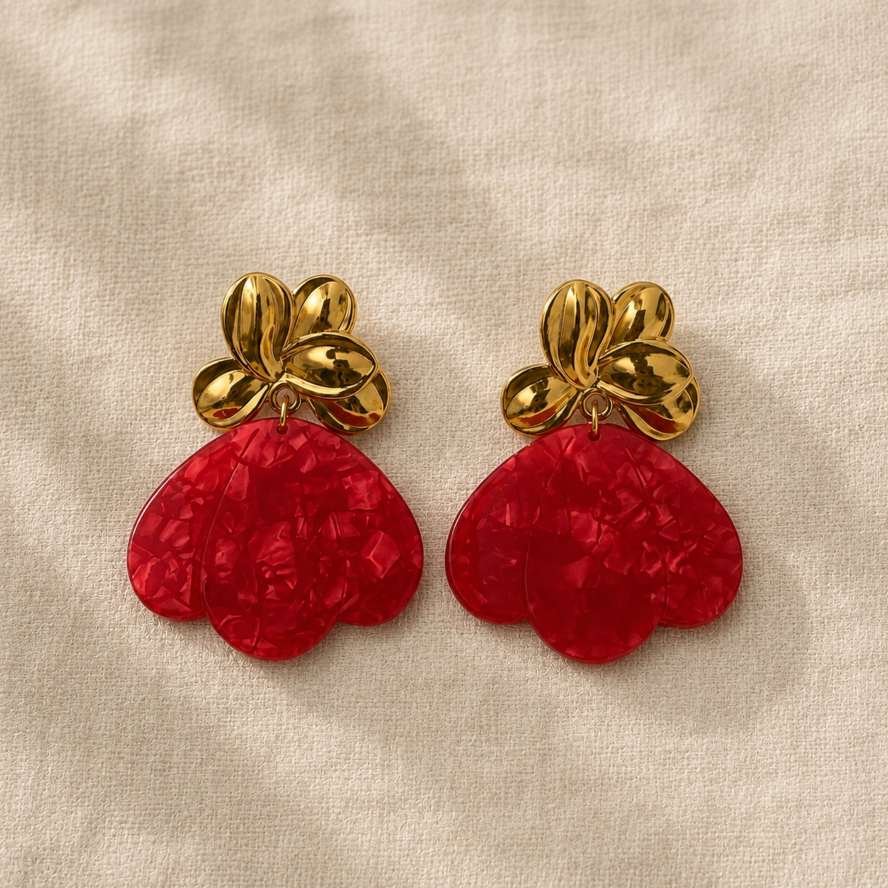Antoinette – Boucles d’oreilles fleurs en acétate - 5 coloris