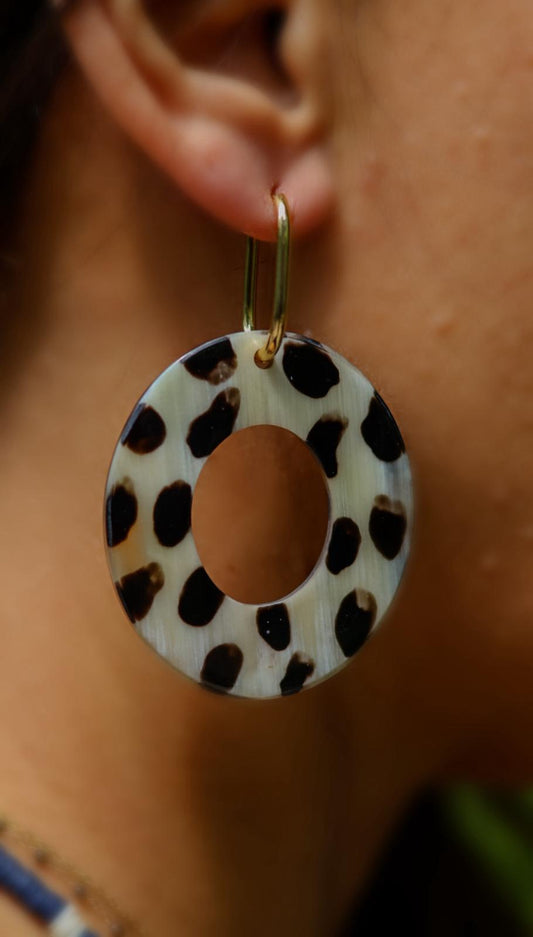Boucles d’oreilles en corne - Modèle Collection Léo