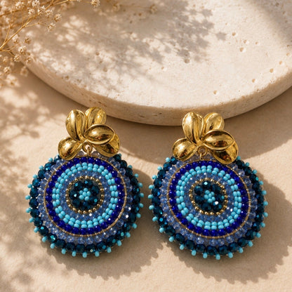 Boucles d’oreilles bleu Azura– Trésors de Ava