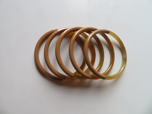 Bracelet camel en corne naturelle